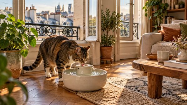 Top 5 raisons d'utiliser une fontaine pour hydrater votre chat
