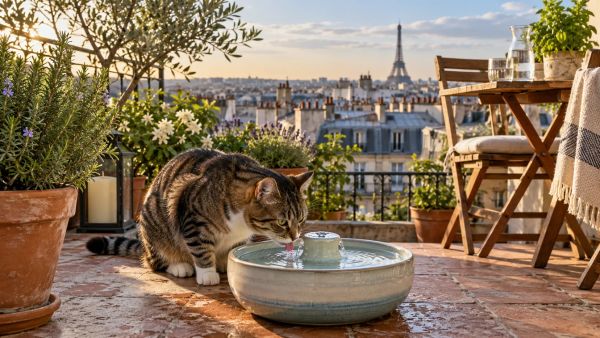 Top 5 raisons d'utiliser une fontaine pour hydrater votre chat